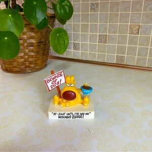 Vintage 1989 Grimmy “ Beware of dog “ figurine Mother Goose & Grim